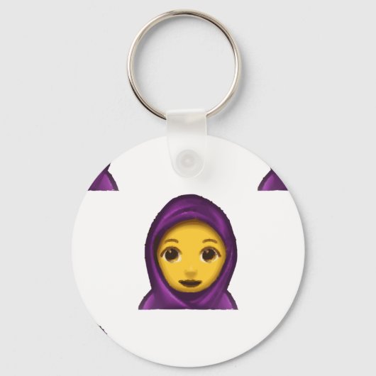 emoji hajib sleutelhanger (Voorkant)