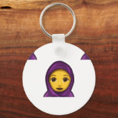 emoji hajib sleutelhanger (Voorkant)