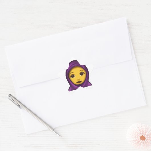 emoji hajib ster sticker (Envelop)