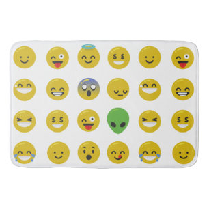 Emoji happy face badmat badmat