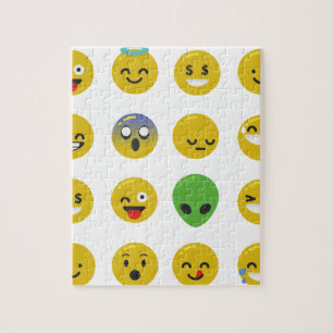 Emoji happy face legpuzzel