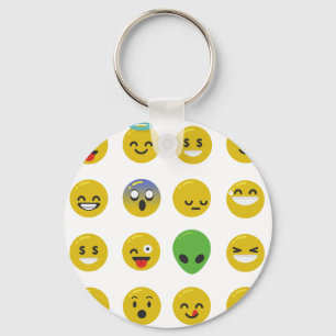 Emoji happy face sleutelhanger