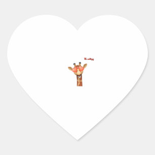 Emoji Happy Love Eyes Giraffe Face Hart Sticker