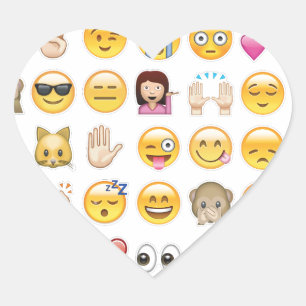 emoji hart sticker