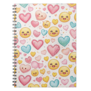Emoji Hartjes Vibes Notitieboek