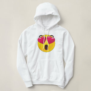 Emoji Heart Eyes Valentijnse  Hoodie