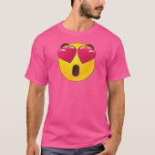 Emoji Heart Eyes Valentijnse T-shirt (Voorkant)