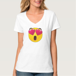Emoji Heart Eyes Valentijnse T-Shirt