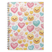 Emoji Hearts Vibes Notebook Notitieboek (Voorkant)