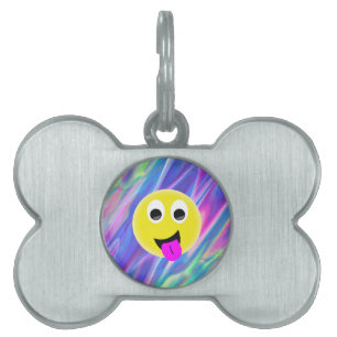 emoji hologram huisdieren naamplaatje