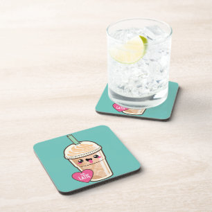Emoji Iced Latte Onderzetter