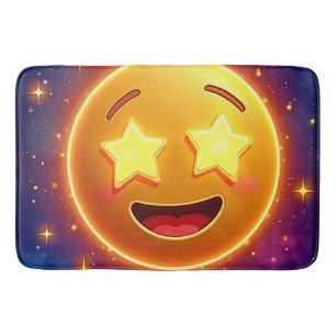 Emoji Joy met sterrenoog Badmat