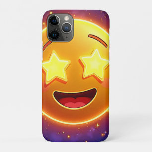 Emoji Joy met sterrenoog iPhone 11 Pro Hoesje