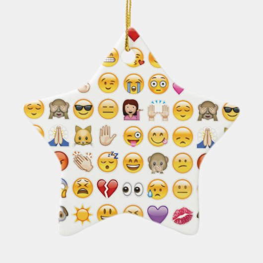 emoji keramisch ornament (Voorkant)
