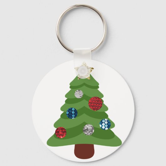 emoji kerstboom sleutelhanger (Voorkant)