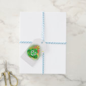 Emoji Kerstboom Spray Verf Cadeaulabel (Met Touw)