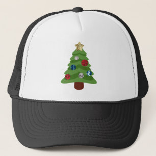 emoji kerstboom trucker pet