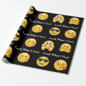 Emoji Kijk wat ik heb Cadeaupapier (Uitgerold)