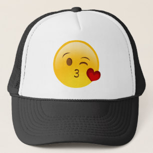 emoji-kus-gezicht trucker pet