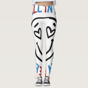 Emoji Leggings, Funny Love Face Cute Smile Emotico Leggings