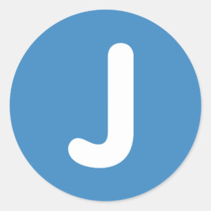 Emoji Letter J Twitter Ronde Sticker