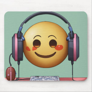 Emoji Lofi Esthetische Muismat – Cute & Chill Bure