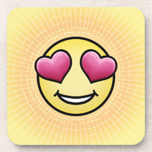 Emoji Love Bier Onderzetter