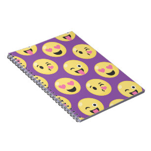 Emoji Love Pattern Notitieboek