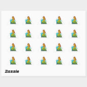 emoji mermaid driehoek sticker (Vel)