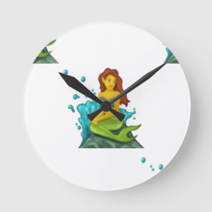 emoji mermaid ronde klok