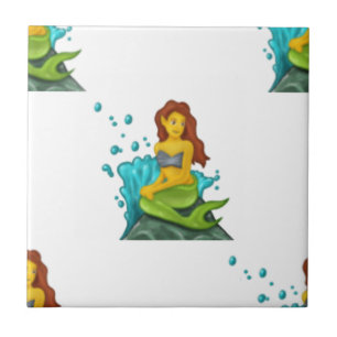 emoji mermaid tegeltje
