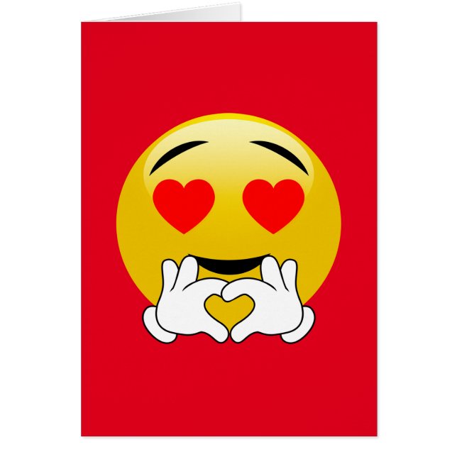 Emoji met hart en ogen (Voorkant)