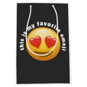 Emoji met verliefdheid medium cadeauzakje