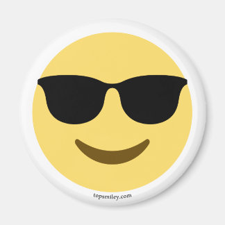 Emoji mit Sonnenbrille cool Magneet