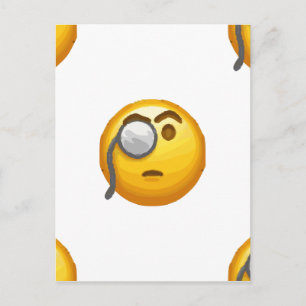 emoji monocle briefkaart