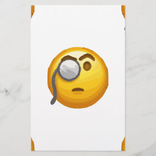 emoji monocle briefpapier