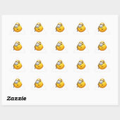 emoji monocle driehoek sticker (Vel)