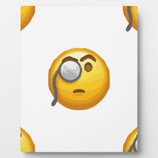 emoji monocle fotoplaat (Voorkant)