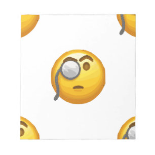 emoji monocle notitieblok