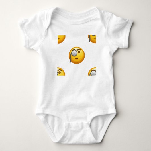 emoji monocle romper (Voorkant)