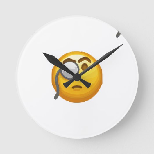 emoji monocle ronde klok (Voorkant)