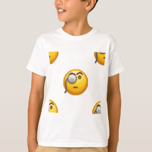 emoji monocle t-shirt