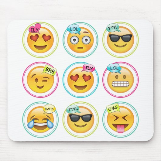 Emoji Mousepad Muismat (Voorkant)