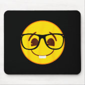 Emoji Nerd Gles Yellow Smile Face Muismat (Voorkant)