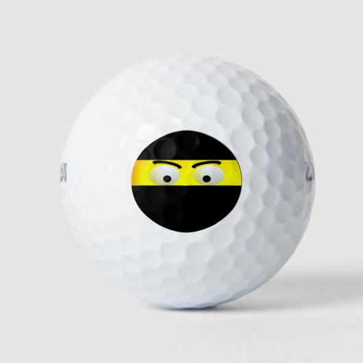 Emoji Ninja Golfballen (Voorkant)