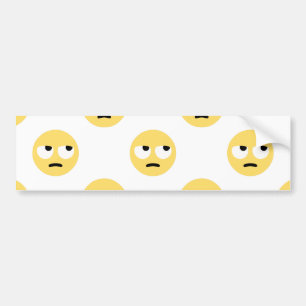 emoji oogrollen bumpersticker