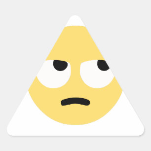 emoji oogrollen driehoek sticker