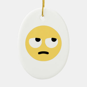 emoji oogrollen keramisch ornament