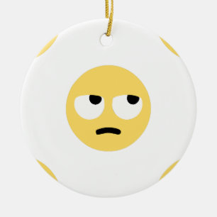 emoji oogrollen keramisch ornament