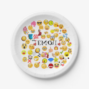emoji papieren bordje